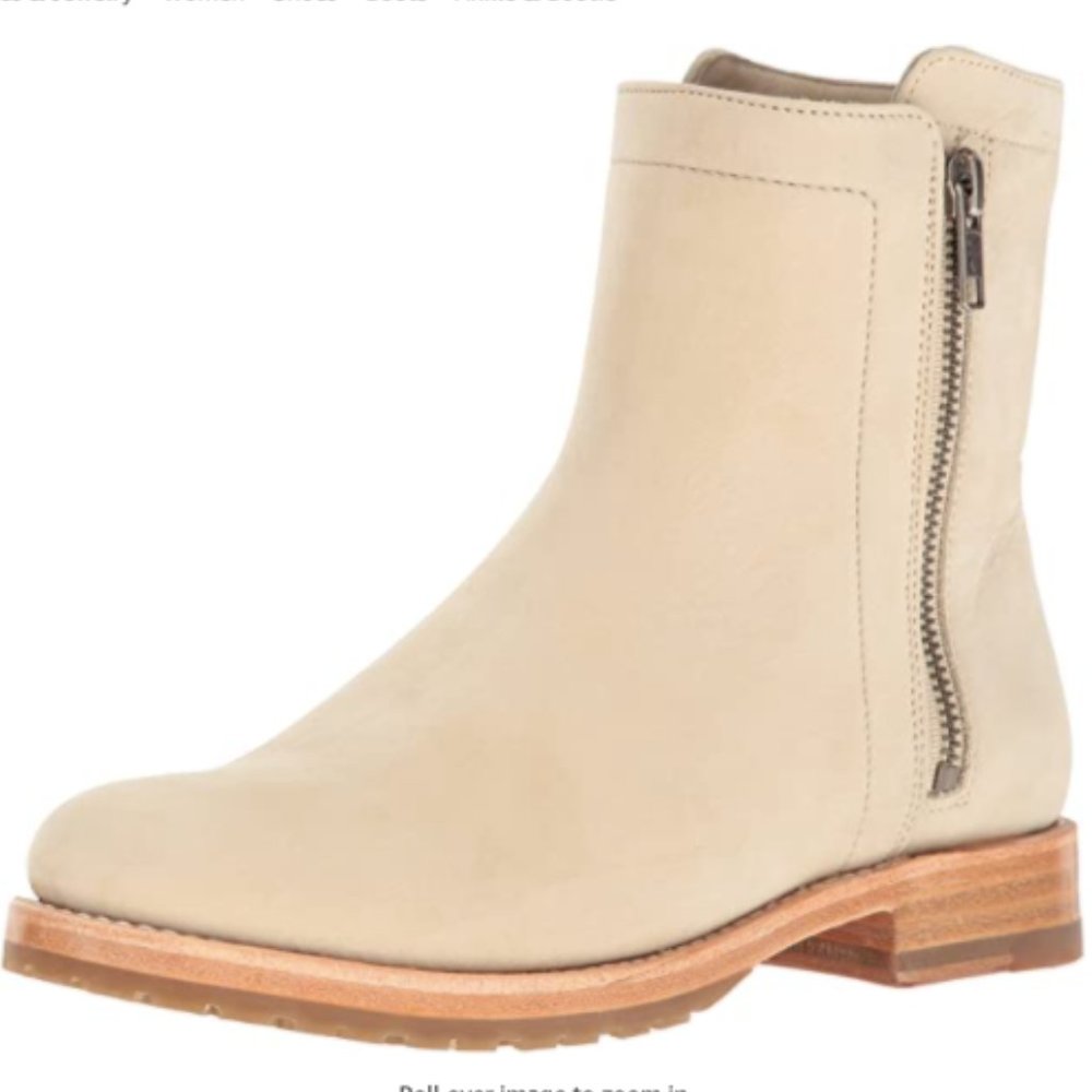 New FRYE Women's Natalie Double Zip Boot - Ivory